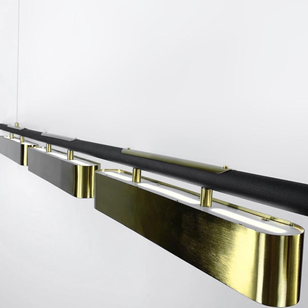 Светильник удлиненный на 4 латунных модуля 180 см (NO6-1800) - фото 4 Светильник удлиненный на 4 латунных модуля 180 см (NO6-1800) - фото 4