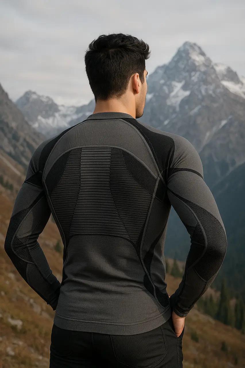 Термофутболка чоловіча з довгим рукавом Accapi Ergoracing Grey/Black - фото 4 Термофутболка чоловіча з довгим рукавом Accapi Ergoracing Grey/Black - фото 4