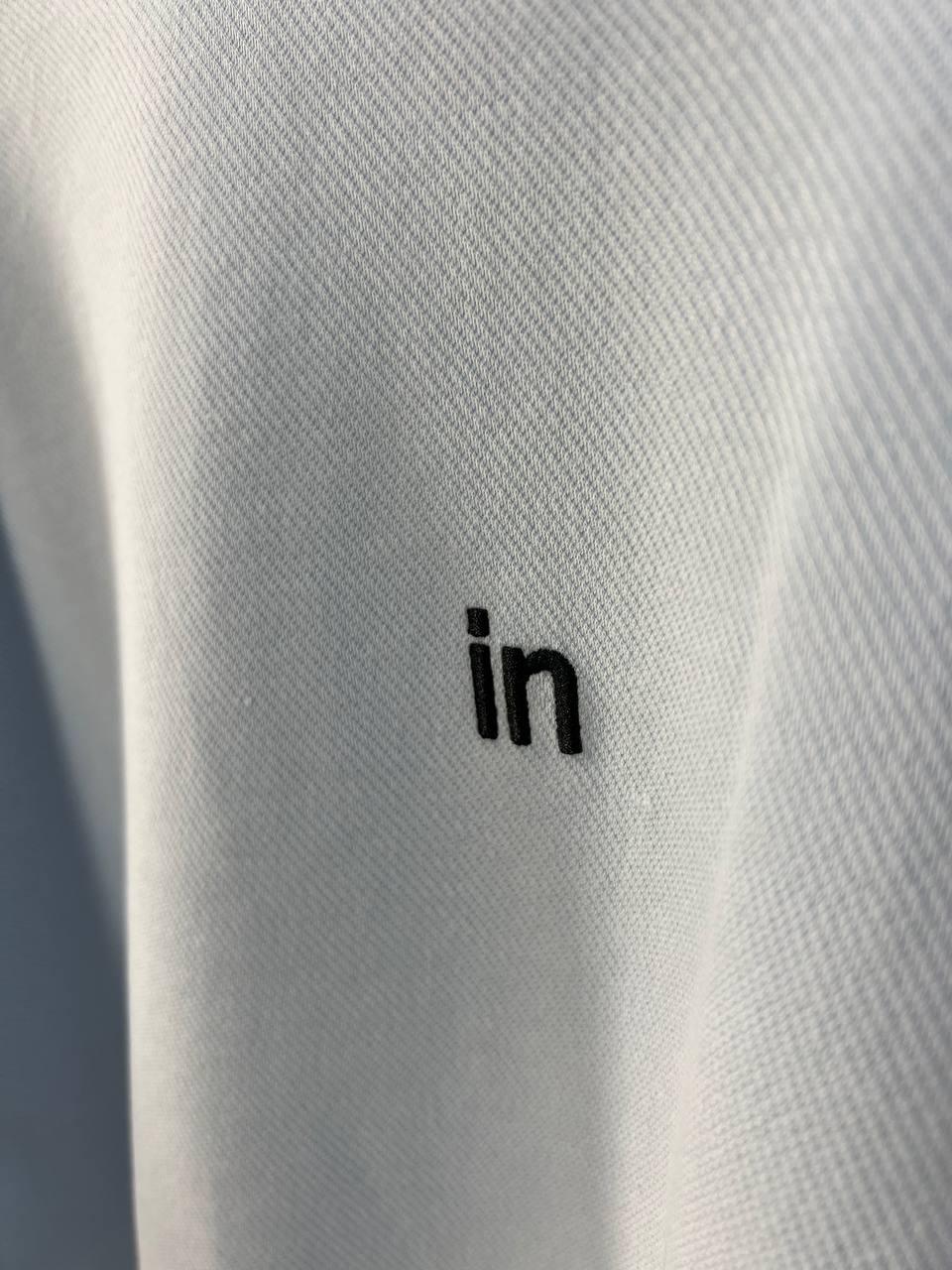 Світшот жіночий U S 36918 рубчик діагональ маленька вишивка in широкий OS Блакитний (1385) - фото 2