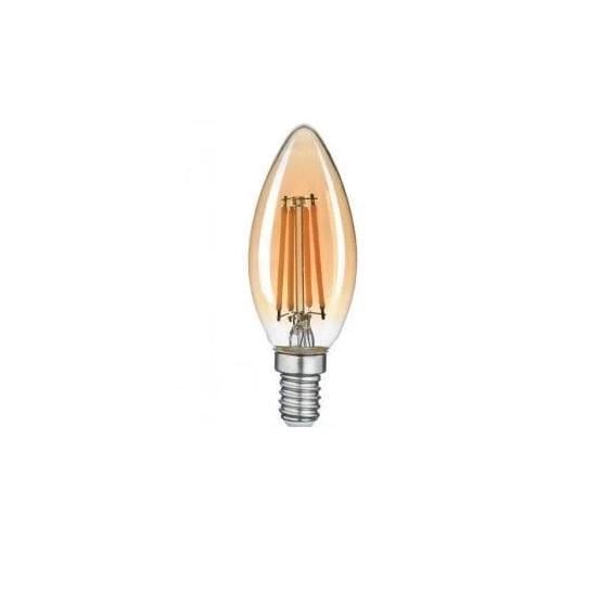 Світлодіодна лампа TITANUM Filament C37 4W E14 2200K 220V Бронзовий (TLFC3704142A)