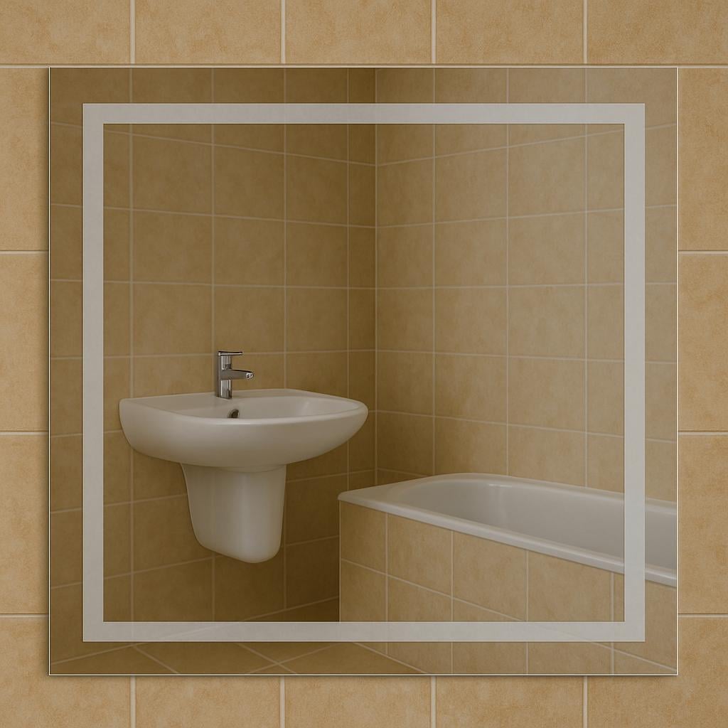 Зеркало MPS-47 40х40 см без подсветки пескоструйное