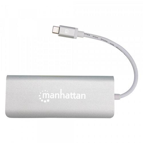 Док-станция Manhattan 152075 USB3.1 Type-C HDMI/USB 3.0x2/RJ45/SD/PD 60W - фото 4