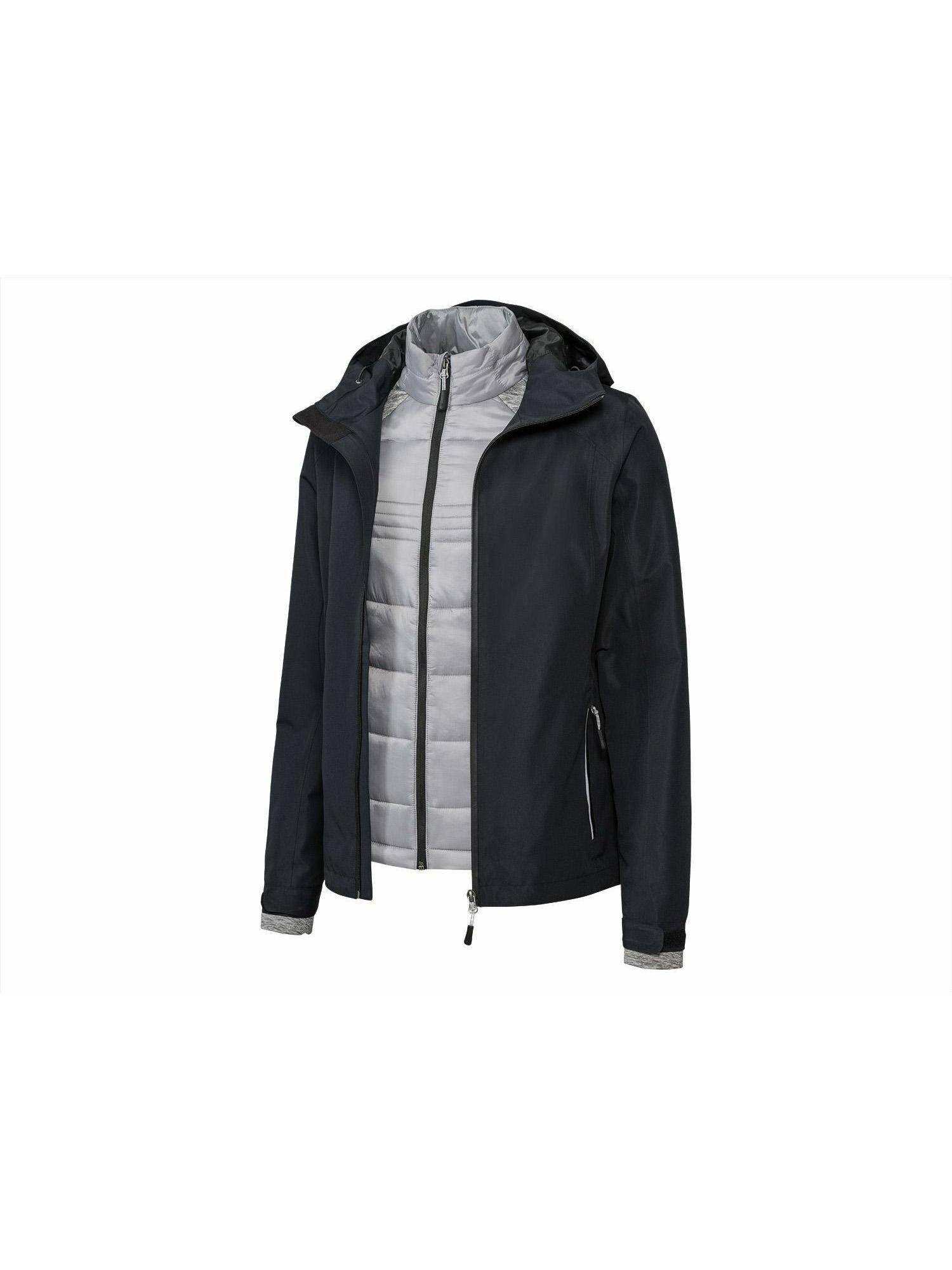 Термокуртка Crivit 2в1 р. 44 Чорний/Сірий (30519303)