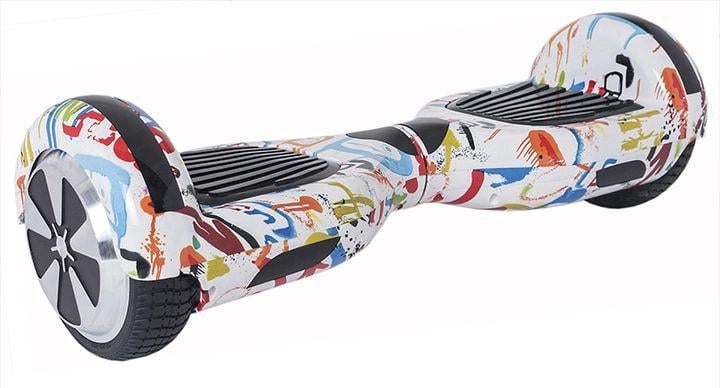 Гіроборд Smart Balance Wheel U3 Самобаланс 6,5" Графіті білий