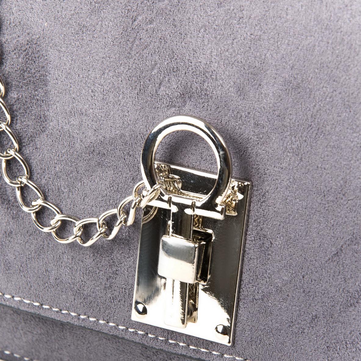 Женская сумочка из замша Fashion 1094 Серый - фото 3 Женская сумочка из замша Fashion 1094 Серый - фото 3