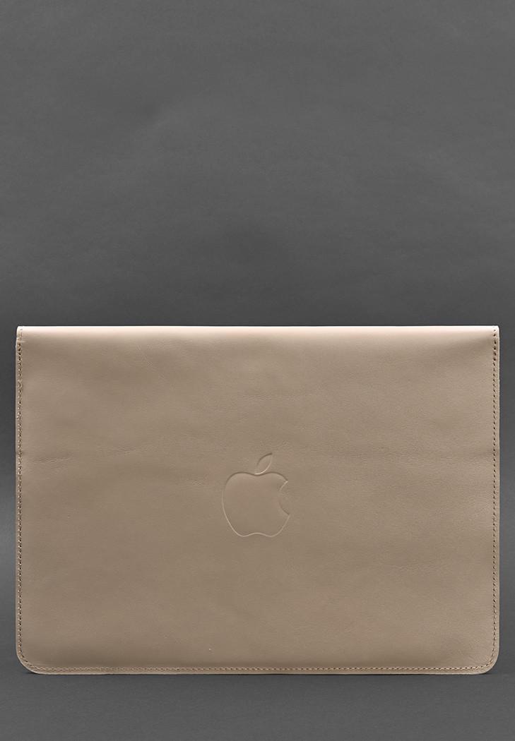 Чехол-конверт кожаный на магнитах для MacBook Pro 16" Светло-бежевый (A-028893) - фото 2 Чехол-конверт кожаный на магнитах для MacBook Pro 16" Светло-бежевый (A-028893) - фото 2