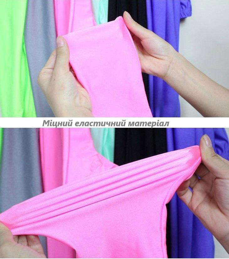 Лосины блестящие женские one size Бордовый (29351) - фото 5