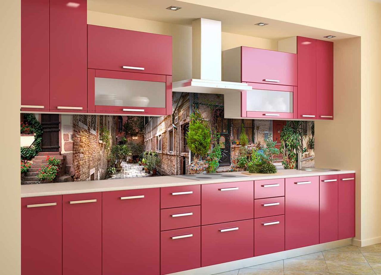 Кухонный фартук Кирпичные улицы Прованс из самоклеющейся виниловой пленки 60х250 см Коричневый Кухонный фартук Кирпичные улицы Прованс из самоклеющейся виниловой пленки 60х250 см Коричневый