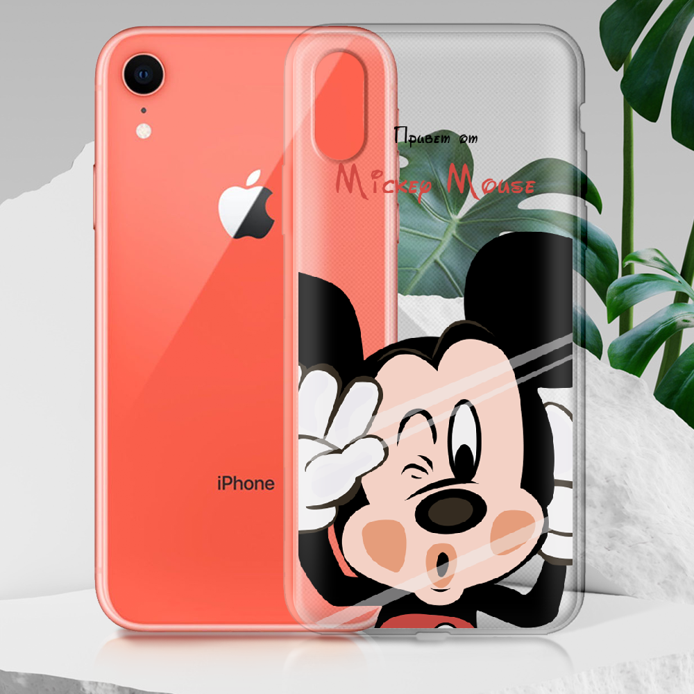 Чохол Boxface iPhone XR Mister M Прозорий силікон (35417-cc58-35417) - фото 2