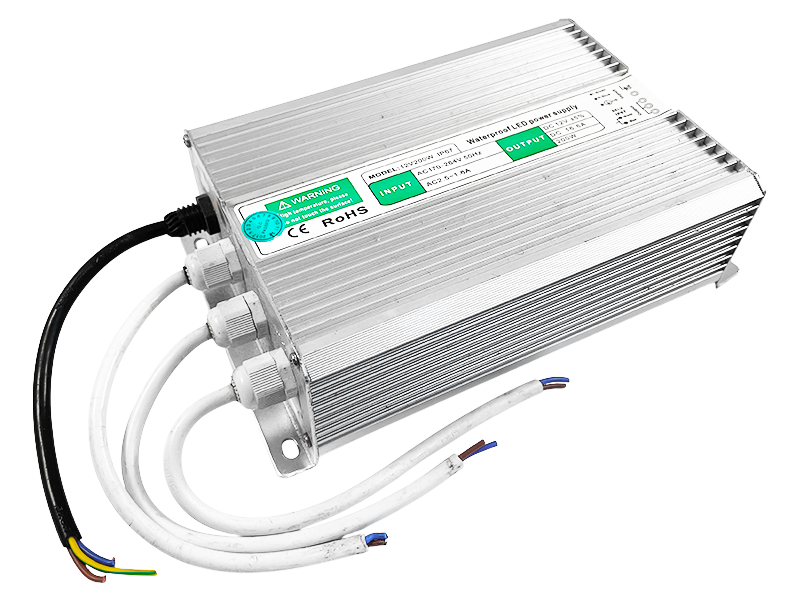 Блок живлення 200W IP67 metal 16,6А 12V (9638)