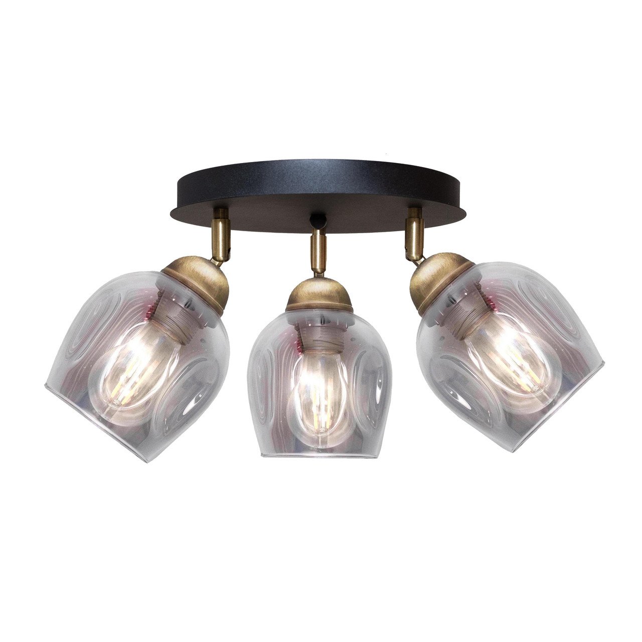 Світильник стельовий MSK ELECTRIC Enigma PL 20241-3R BK (619326)