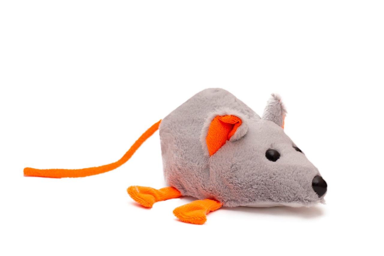 Мягкая игрушка Мышка 22 см Серый (1158849896)