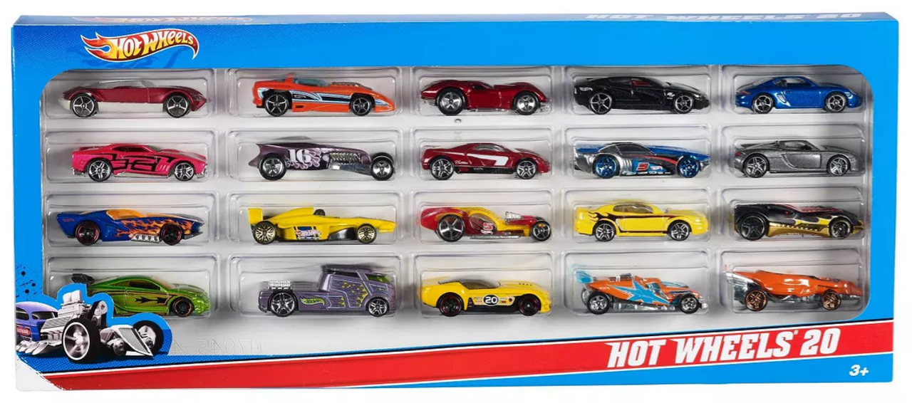 Игрушечный набор моделей автомобилей Hot Wheels 20 Car Pack Assortment (2053531379)