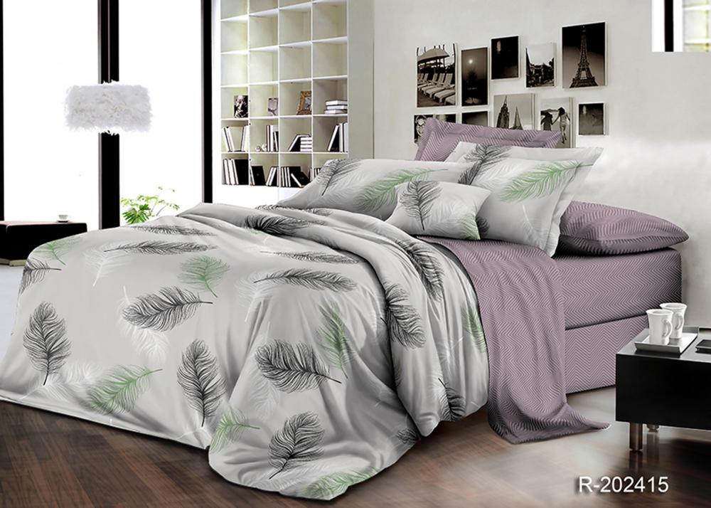 Комплект постельного белья Дыхание ранфорс евро/наволочки 70х70 см (3126)