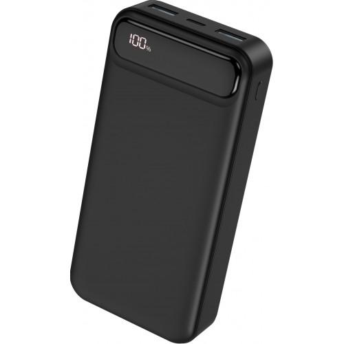 Повербанк XO PR136 Digital Display 2USB/Type-C 20000 mAh Black