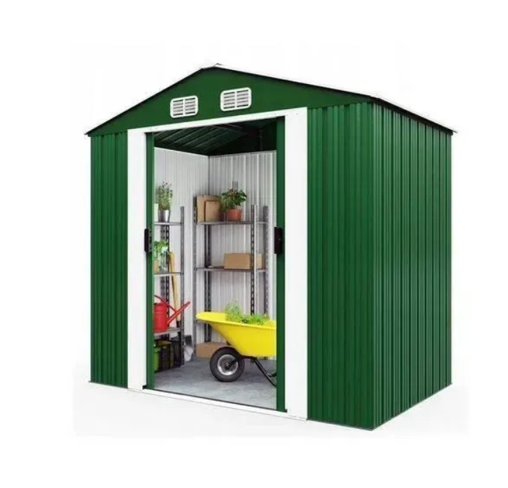 Будинок садовий Bass Polska оцинкована сталь 2х2,6х1,9 м Зелений (BH 28565)