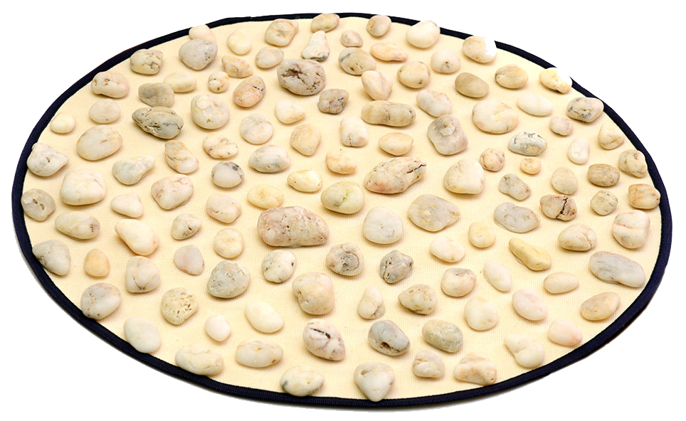 Ковер массажный из натуральной гальки Ortek круглый d=44 см