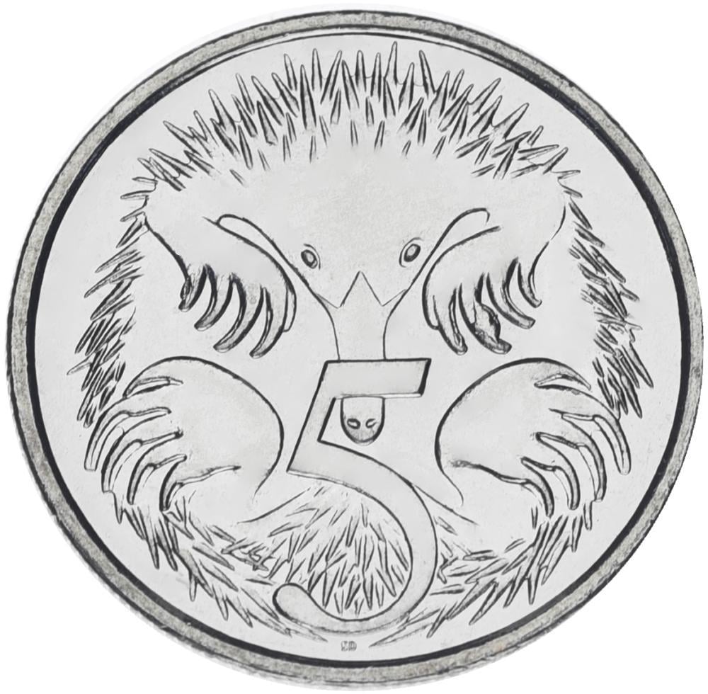 Колекційна монета Австралія 5 центів 2024 UNC Charles III (М20038)
