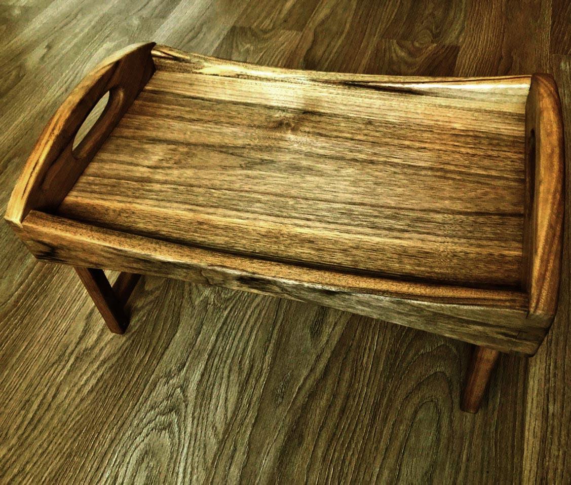 Столик-піднос для сніданку з дерева Айдахо Мускат (СТП-002907) - фото 2