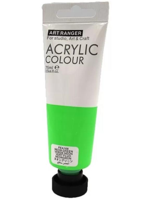 Краска акриловая ART RANGER 75 мл Neon Green