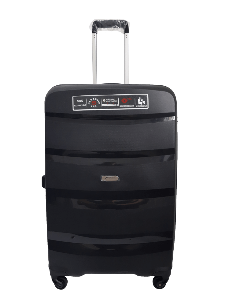 Чемодан дорожный Airtex 229 L полипропилен 96 л 75x50x28 см Черный