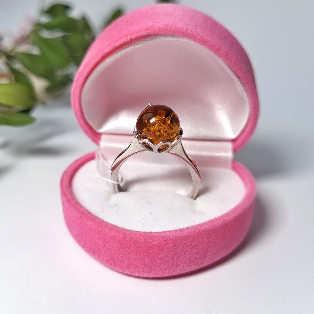 Каблучка кулька із бурштином із золотою пластиною срібло 925 проби родоване 3,19 г р. 17 (463к) - фото 5 Каблучка кулька із бурштином із золотою пластиною срібло 925 проби родоване 3,19 г р. 17 (463к) - фото 5