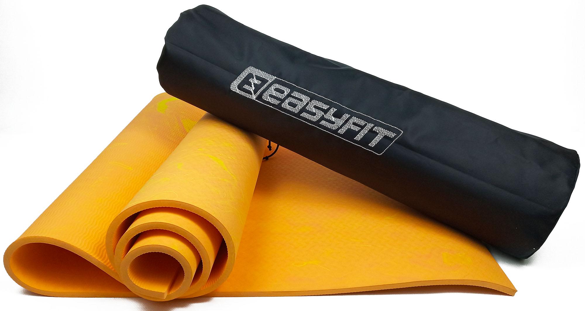 Килимок для йоги EasyFit PER Premium Mat 183х61 см Помаранчевий (EF-PER8Or) - фото 1