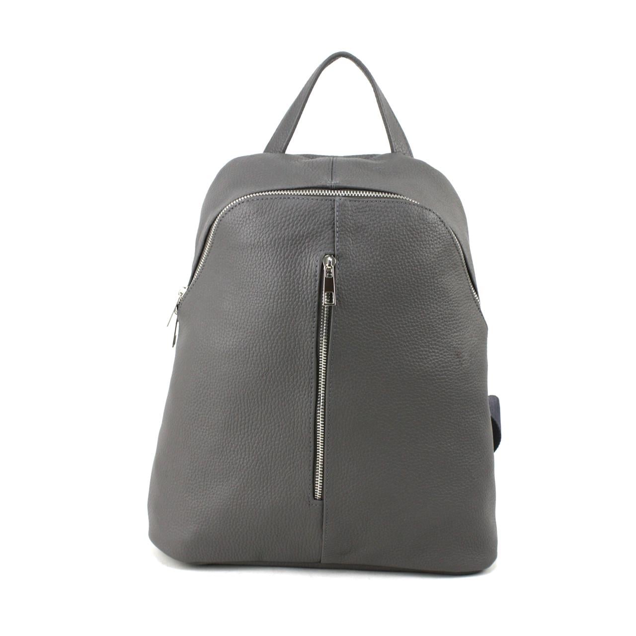 Рюкзак Borsacomoda 841021 кожаный женский Темно-серый