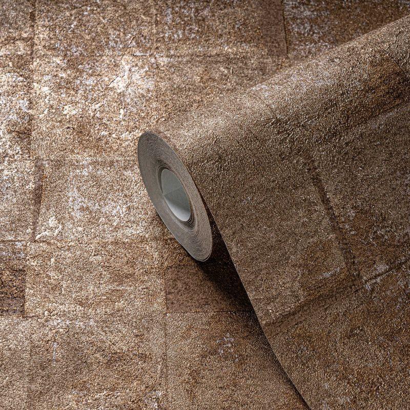 Обои флизелиновые AS Creation Metropolitan 39671-1 Противень винил горячего тиснения 0,53х10,05 м Золотистый