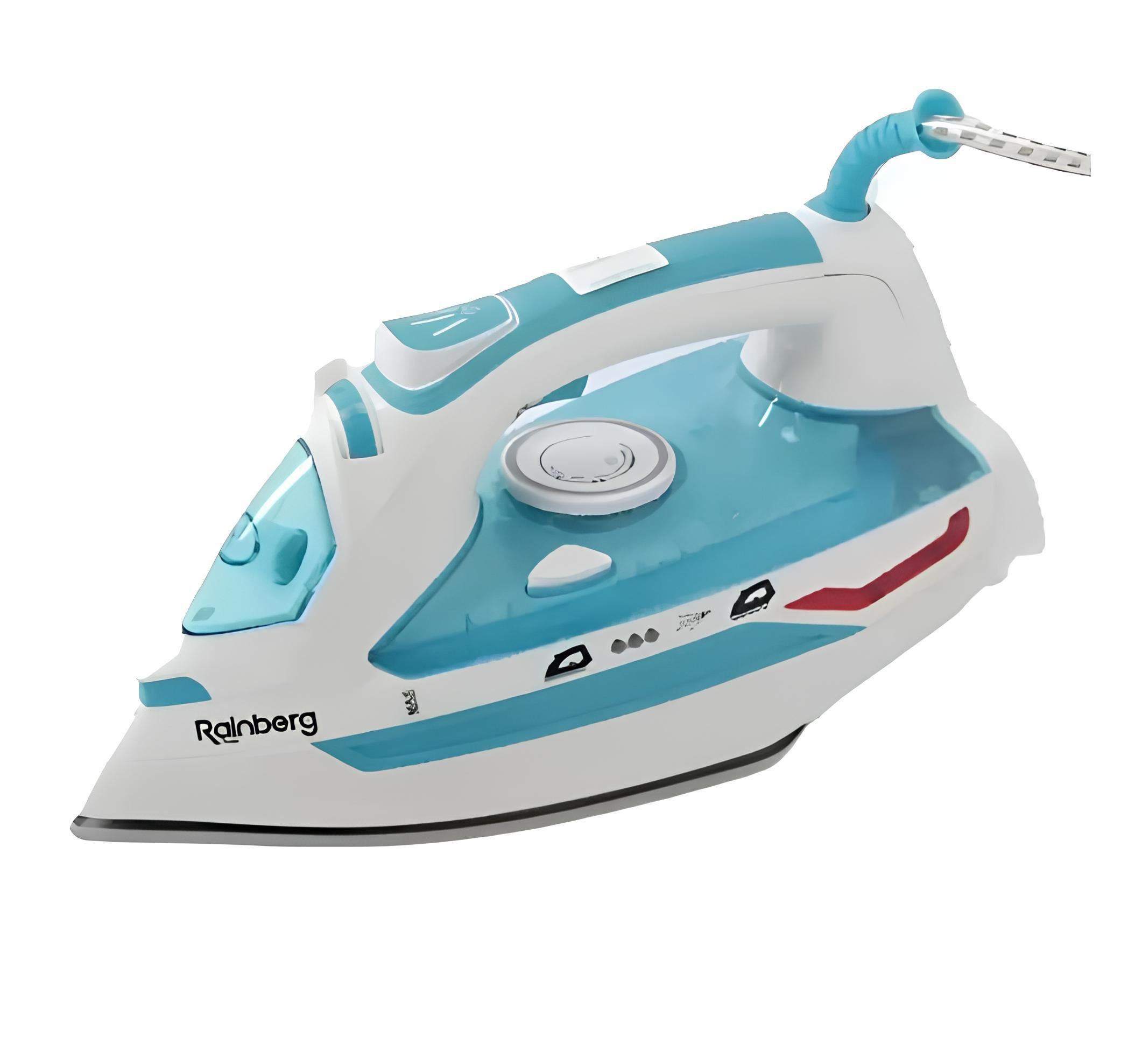 Утюг паровой Rainberg RB-6307 с керамическим покрытием Голубой (GR-04440)