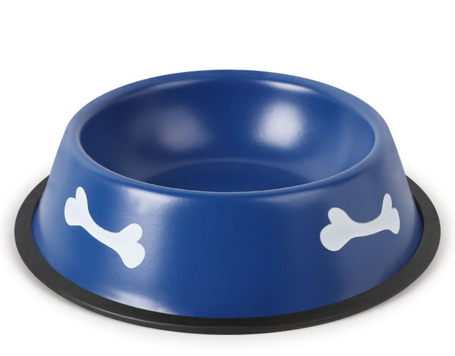 Миска для собак з нержавіючої сталі 0,4 л 22 см Синій (2296441655)