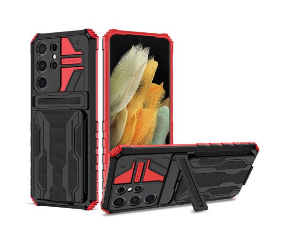 Чохол-накладка Armor Case with Card Slot для Samsung Galaxy S23 Ultra Червоний