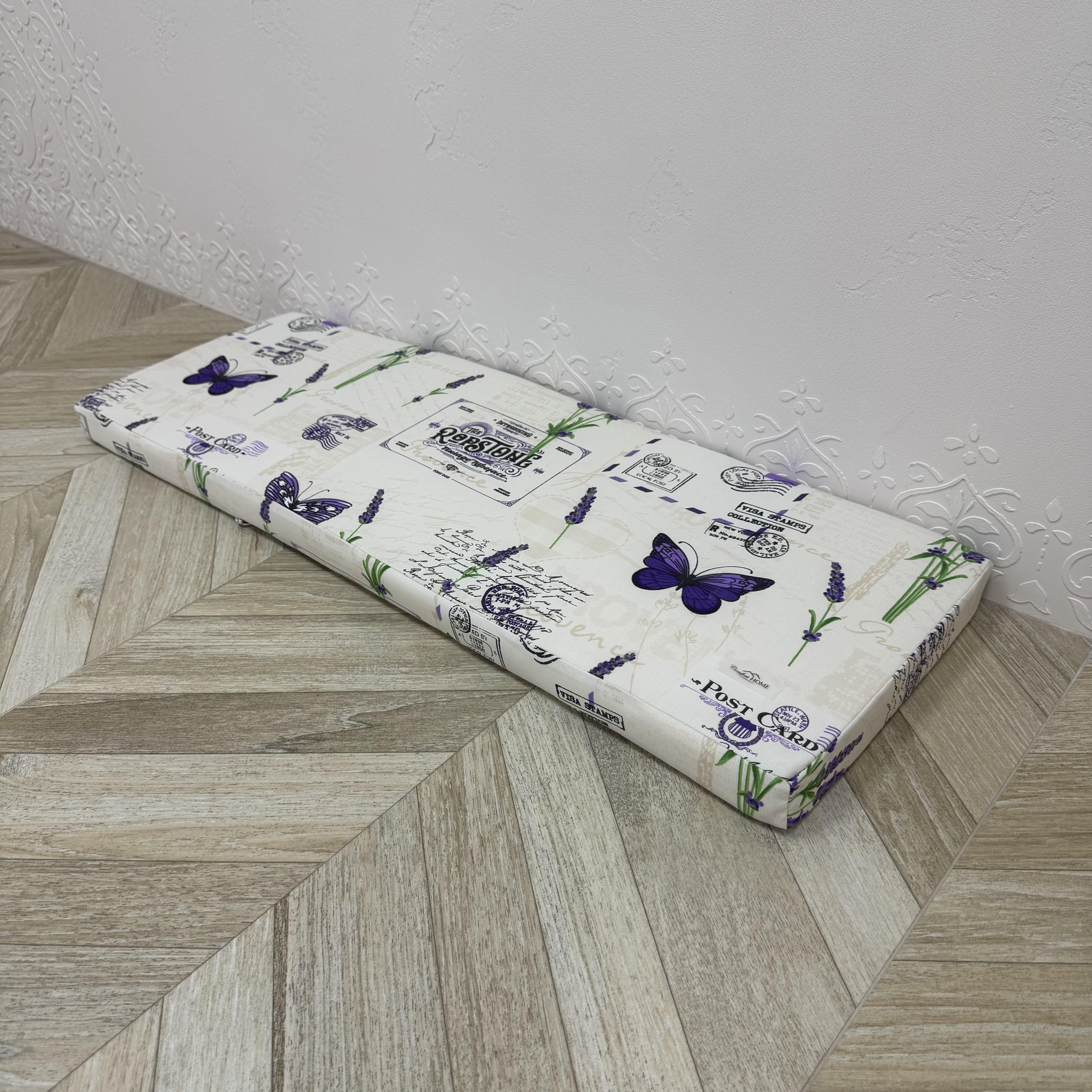 Матрас Comfort Home Letters provence на подоконники/каркасы/поддоны/садовая мебель панама 120х40х5 см