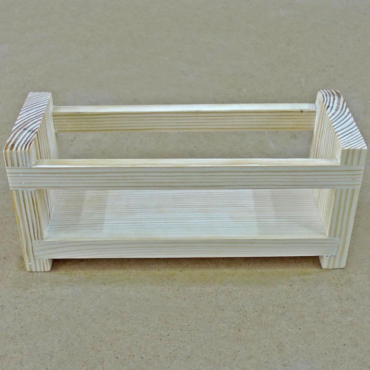 Полка для ванной настольная из дерева Джарлинг 27 Бланже (ВНО-270201) - фото 2 Полка для ванной настольная из дерева Джарлинг 27 Бланже (ВНО-270201) - фото 2