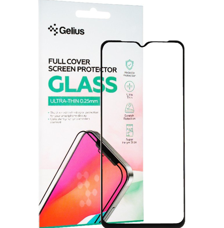 Защитное стекло Gelius Full Cover Ultra-Thin 0.25mm для Tecno Spark Go 2023 Black