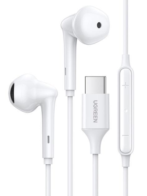 Наушники UGREEN EP101 Wired Earphones with Type-C Connector White (18409970) Наушники UGREEN EP101 Wired Earphones with Type-C Connector White (18409970)