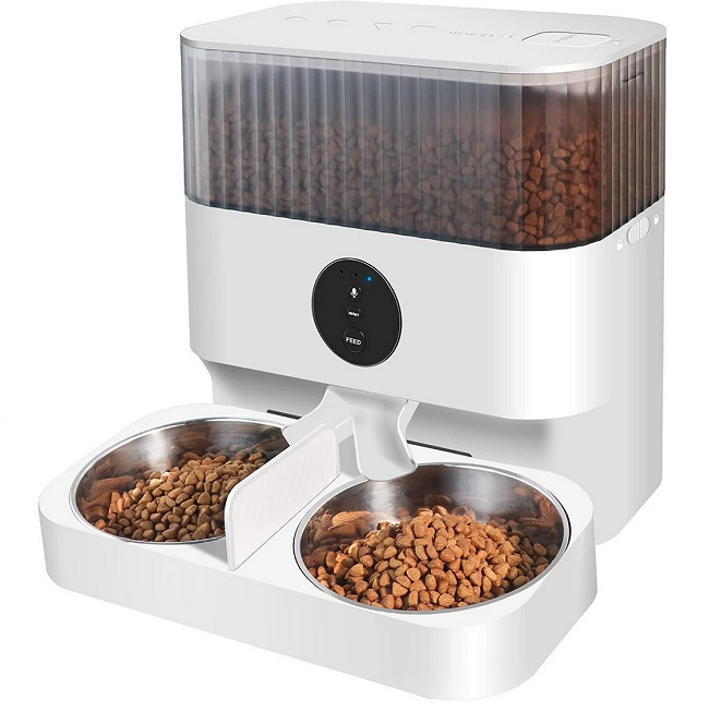 Кормушка автоматическая для кошек и собак PetLife 5 л c Wi-Fi 2 миски (1693216377) Кормушка автоматическая для кошек и собак PetLife 5 л c Wi-Fi 2 миски (1693216377)