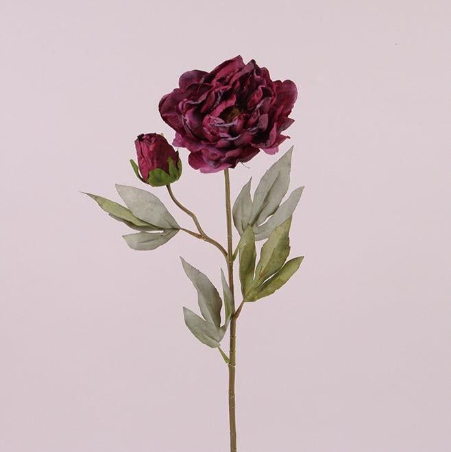 Квітка Півонії Flora Бордовий (73066)