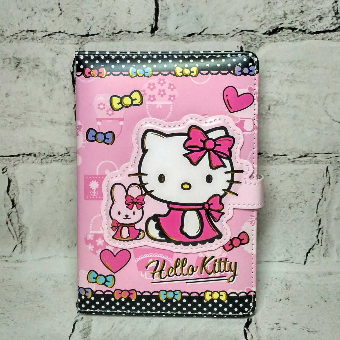 Блокнот Китти на магнитной застежке 19х12,7 см Розовый (PU-006-2)