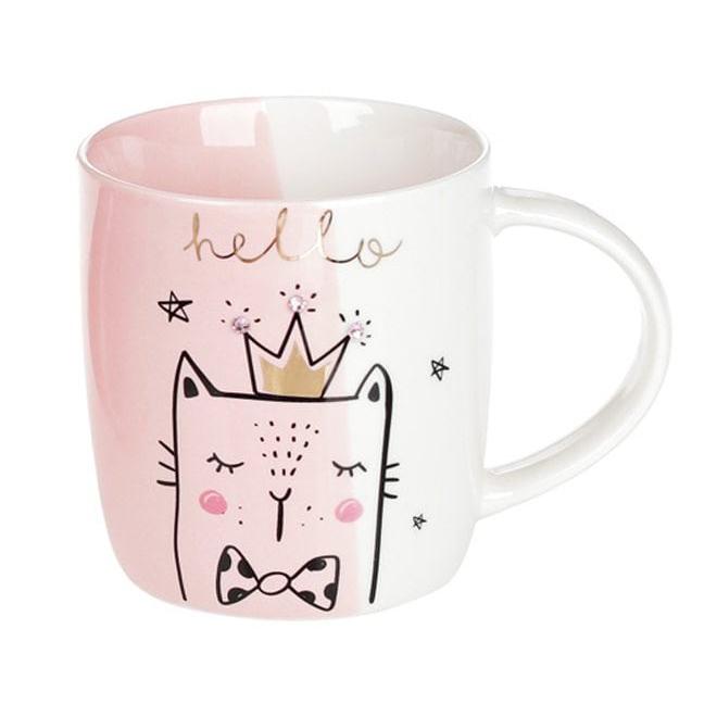 Чашка порцелянова зі стразами Flora Казковий принц 0,35 л (32244)