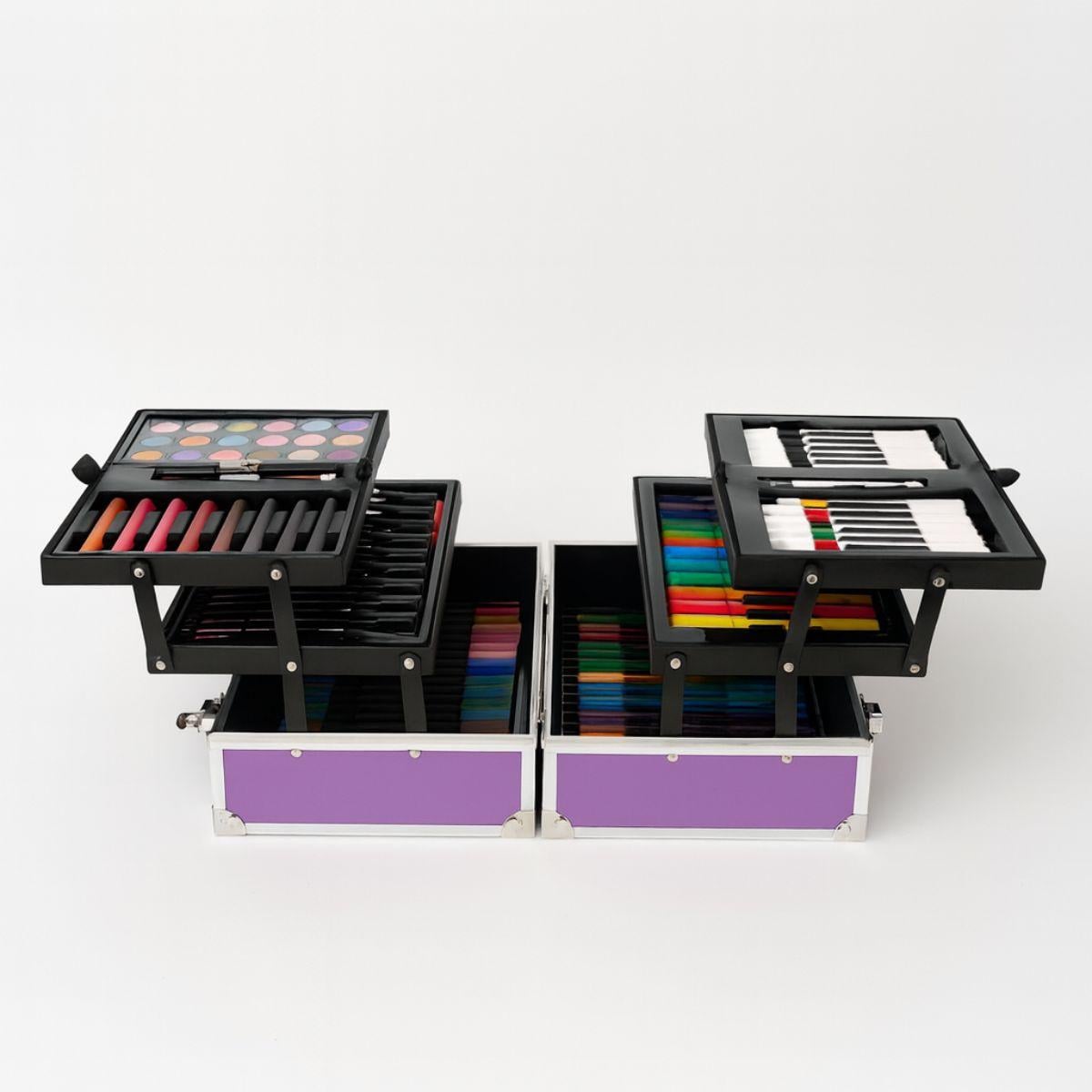 Детский набор для рисования в чемодане 133 пр. Фиолетовый (1150)