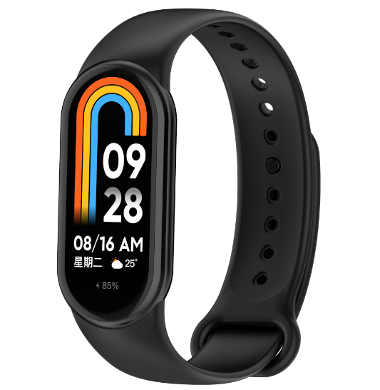 Ремінець CDK для Xiaomi Mi Smart Band 9 Silicone Sport Band Black (015812) - фото 1