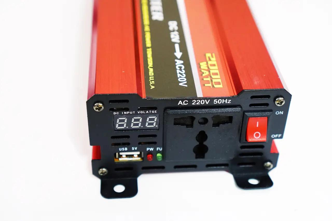 Преобразователь напряжения Powerone 2000W 12V с вольтметром (17567) - фото 3 Преобразователь напряжения Powerone 2000W 12V с вольтметром (17567) - фото 3