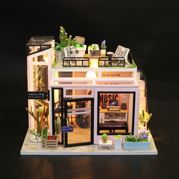 3D Румбокс CuteBee DIY DollHouse Рок Студия (V358SD) - фото 5