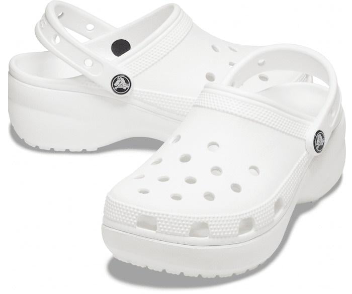 Сабо жіночі Crocs Classic Platform Clog M5W7 р. 37 24 см White (206750) - фото 1