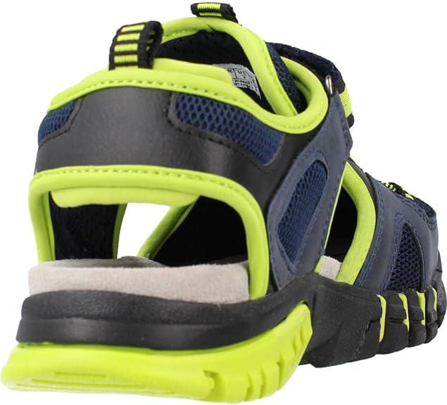 Сандалии Geox Dynomix с закрытым носком р. EUR 34 Navy/Lime (13983646) - фото 5