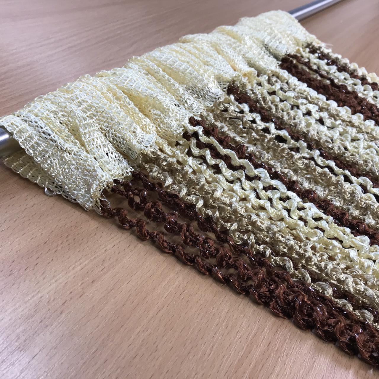 Штори-спіралі Коричневий/Золотий/Бежевий (NS-302) - фото 2 Штори-спіралі Коричневий/Золотий/Бежевий (NS-302) - фото 2