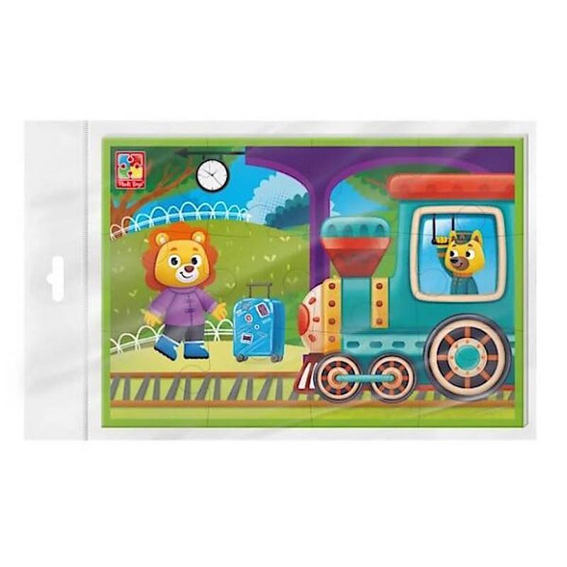 Пазли дитячі розвиваючі м'які Потяг VT1104-22 А5 (RLT47158)