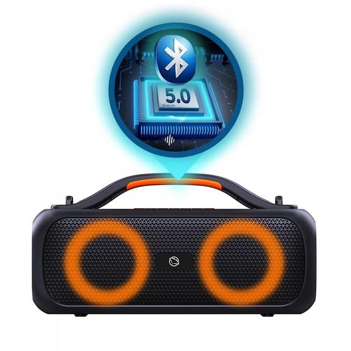 Акустична система Manta SPK216 TWS/Bluetooth/підсвітка/FM 40 Вт Black - фото 2