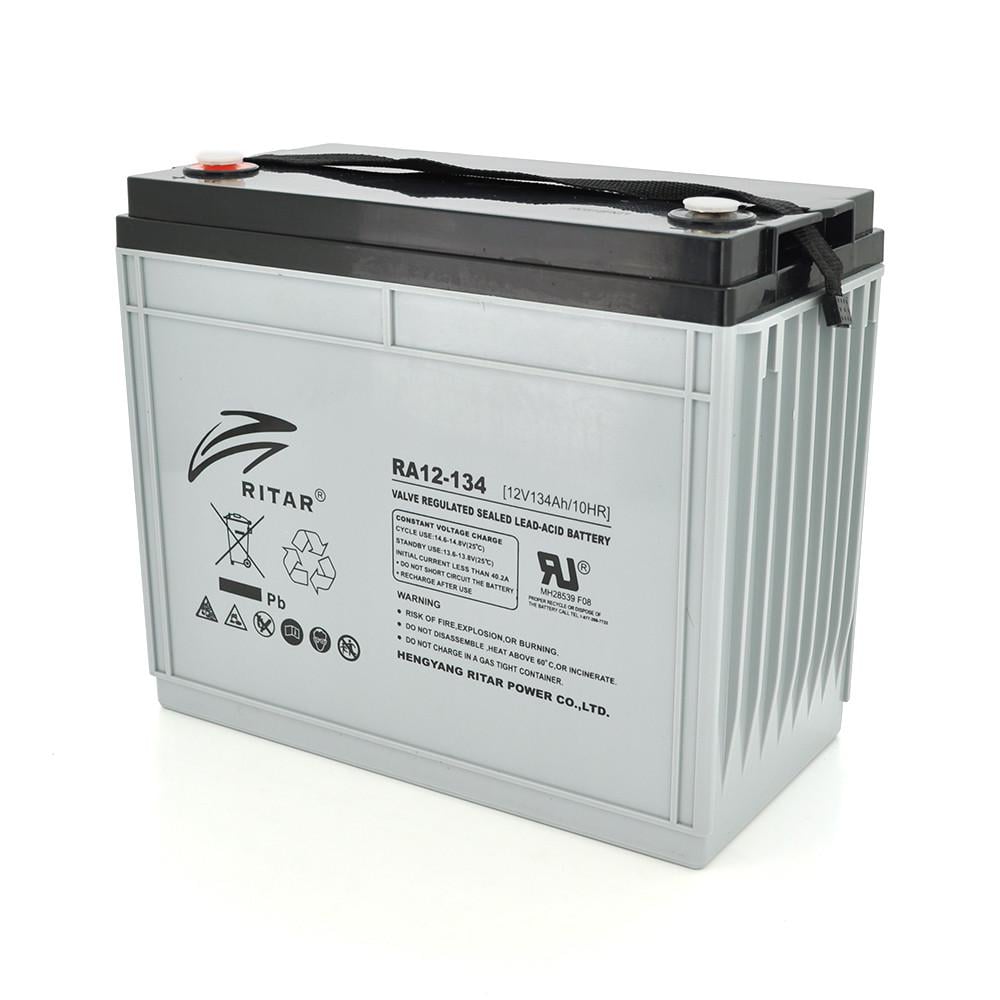 Батарея акумуляторна AGM RITAR RA12-134 Gray Case 12V 134.0Ah